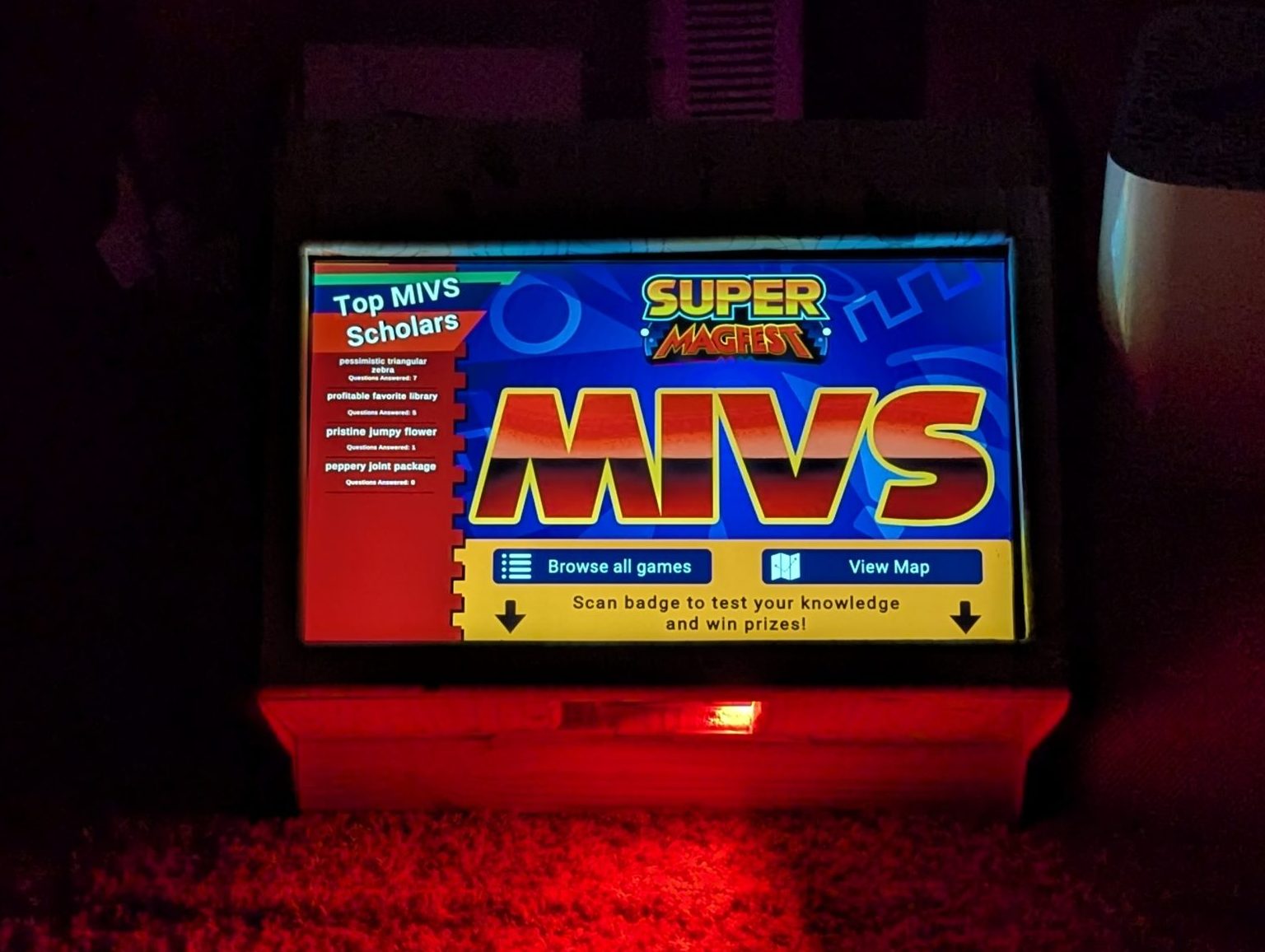 MAGfest MIVS Kiosk